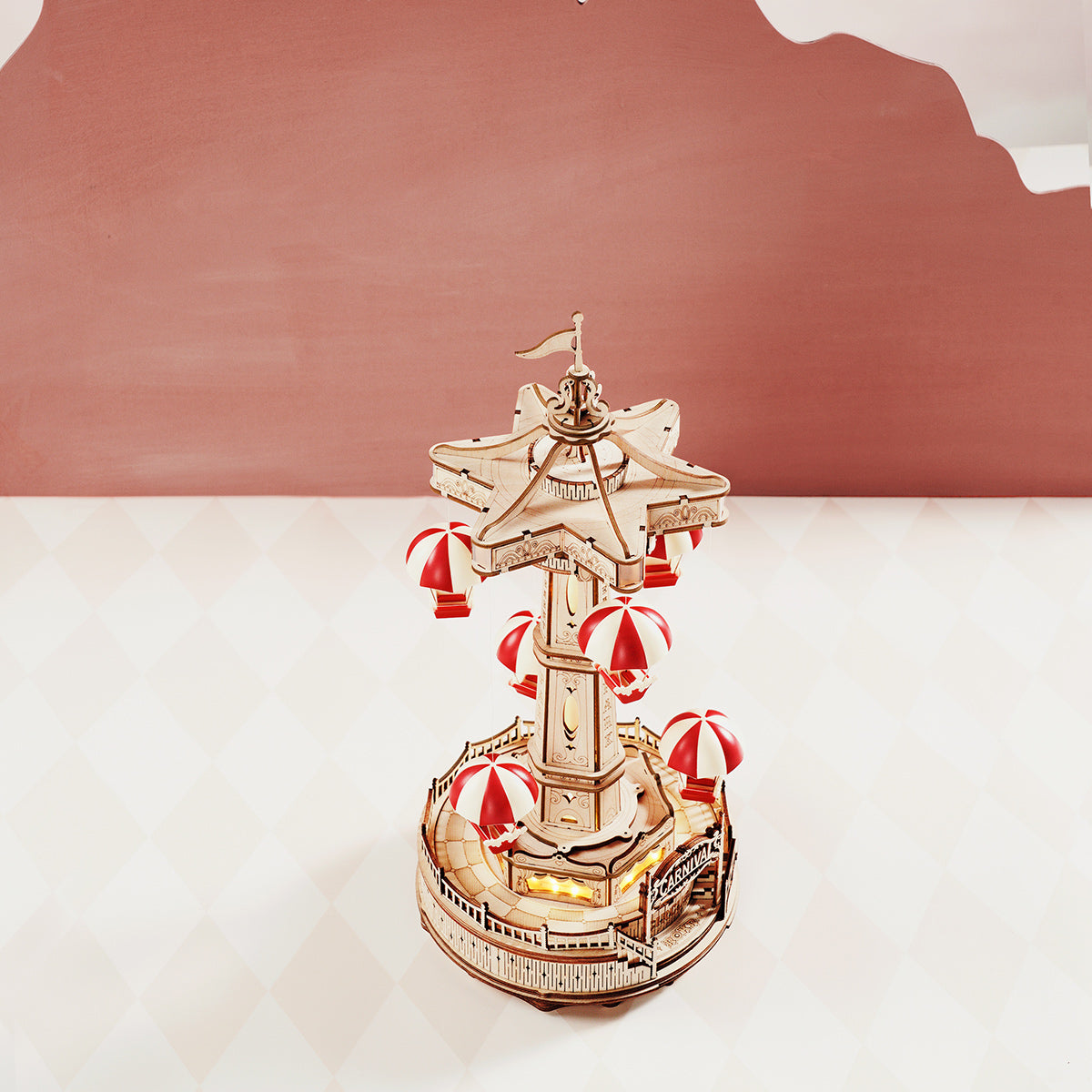 ROKR Parachute Tower Model Kit completed product view