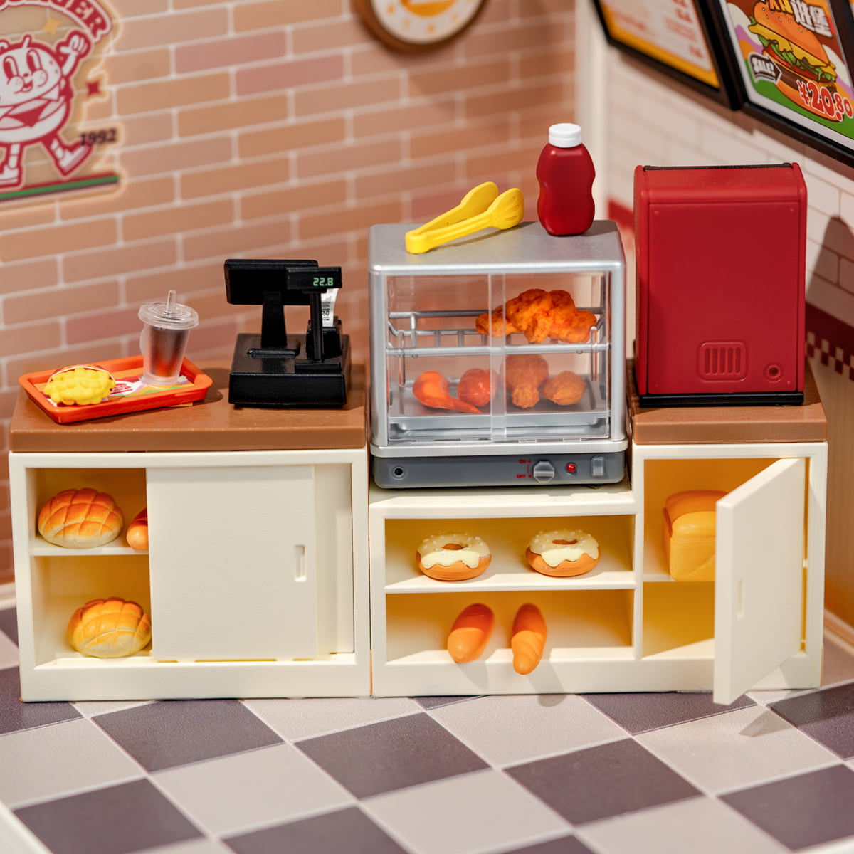 Yum Yum Burgers Miniature Kit official product view 5