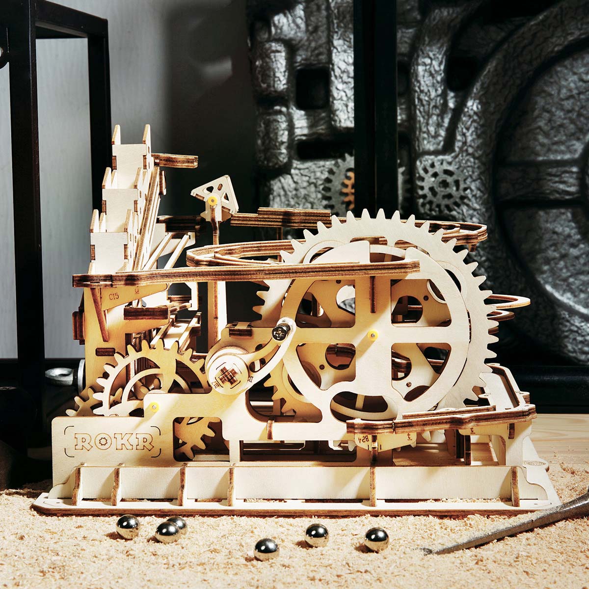 ROKR Marble Parkour Marble Run Kit official detail view 3