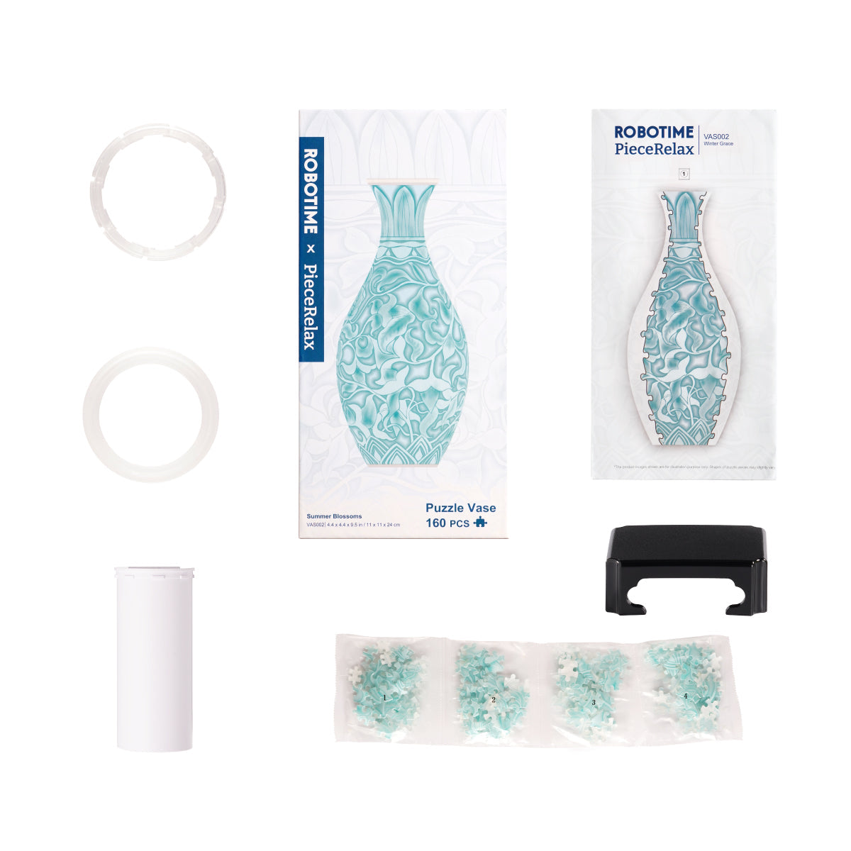 Rowood Puzzle Vase – Emerald Garden Creative Kit official product view 5