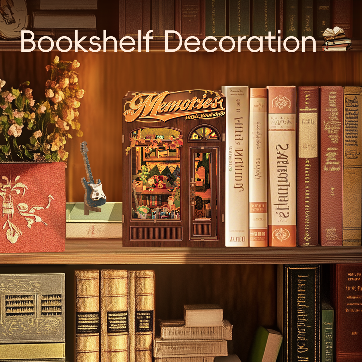 Memories Music Bookshop Book Nook Kit official product view 8