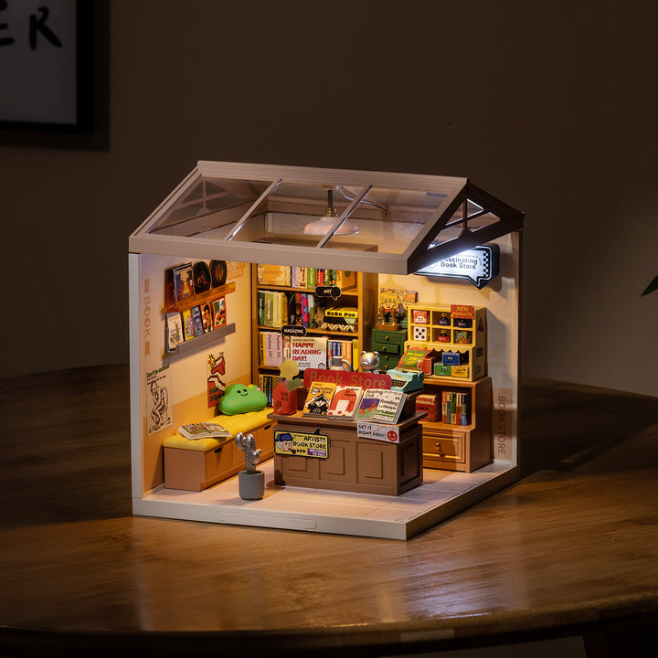 Bookstore Miniature Kit completed product view