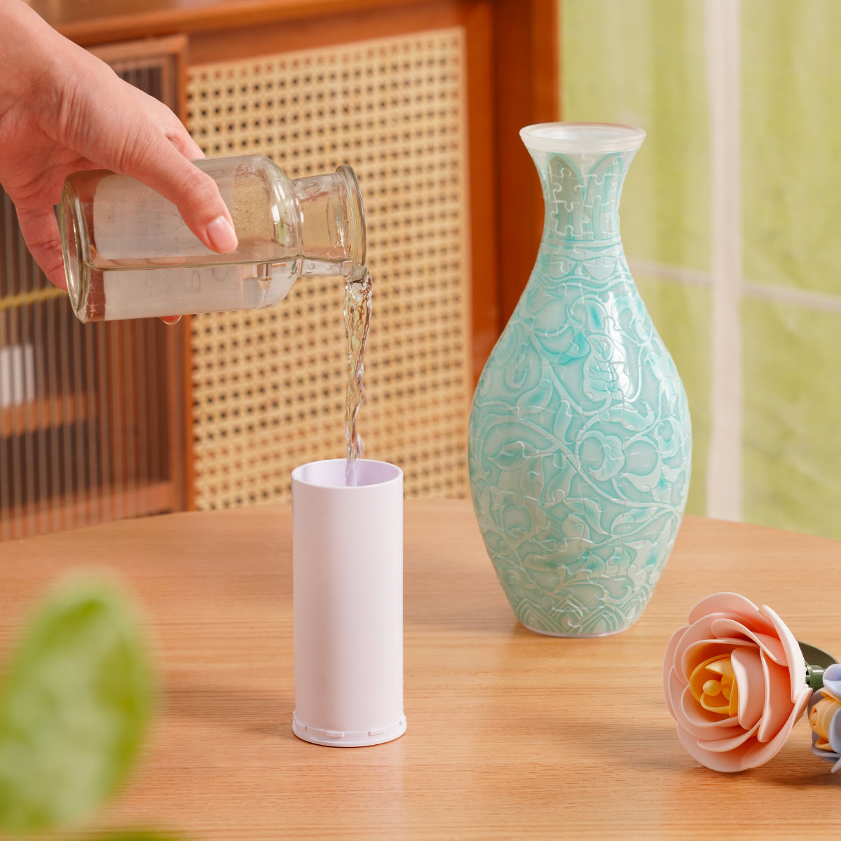 Rowood Puzzle Vase – Emerald Garden Creative Kit official product view 4