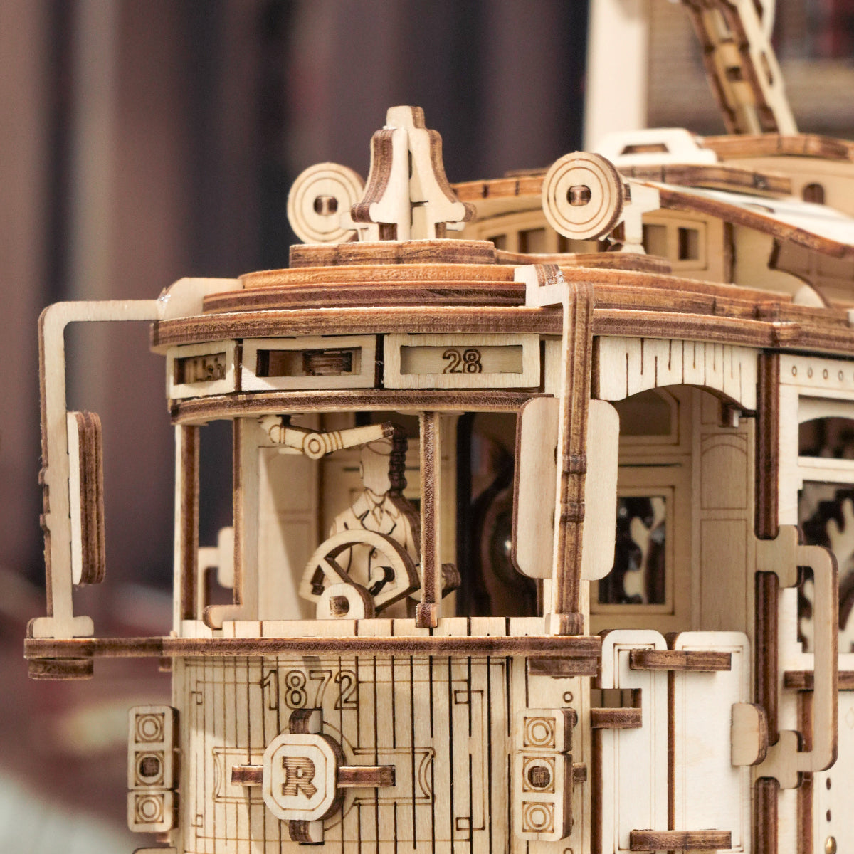 ROKR classic city Tram Model Kit official product view 7