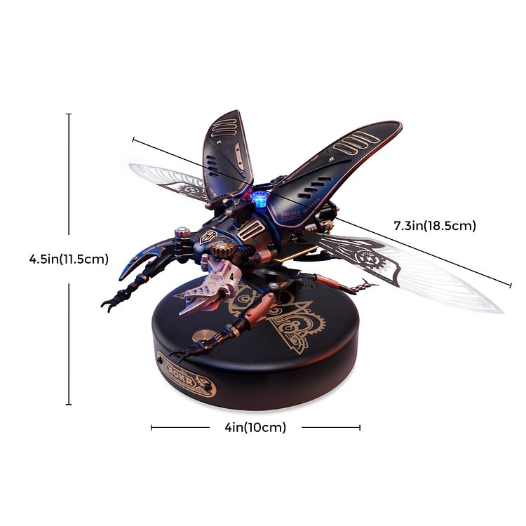 ROKR Storm Beetle Mechanical Model Kit official product view 7