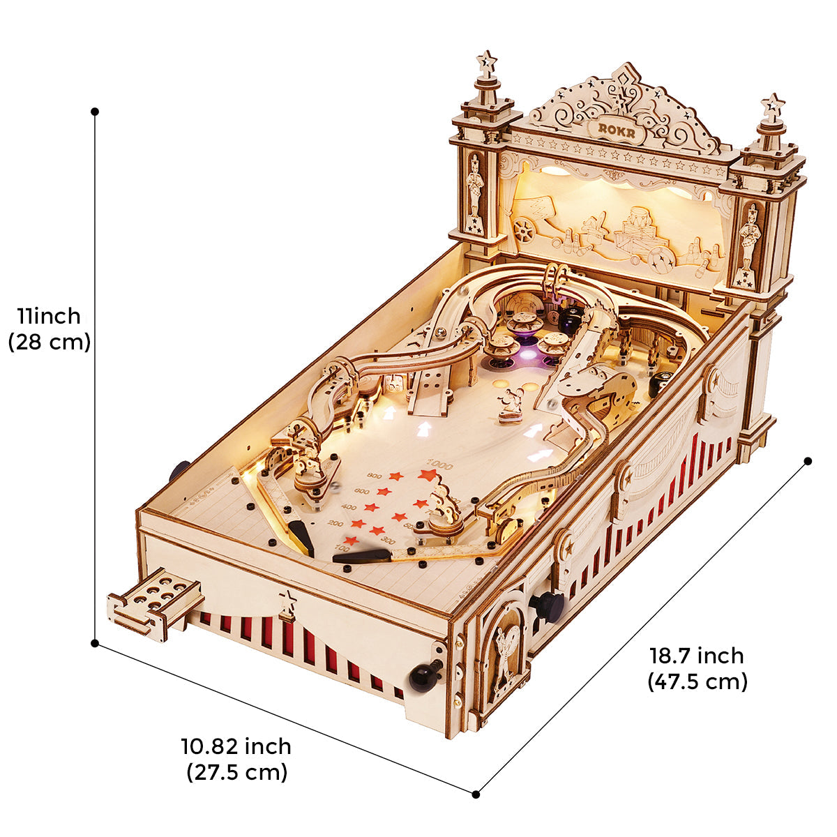 ROKR 3D Pinball Machine Kit official detail view 10