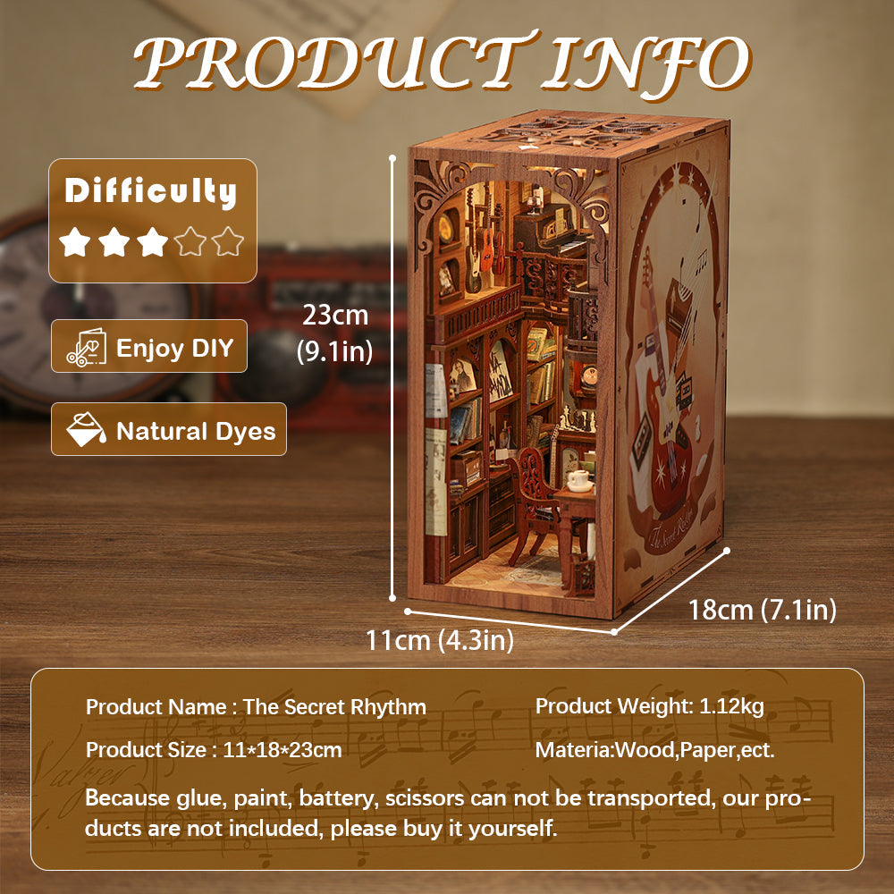 The Secret Rhythm Book Nook Kit official product view 11