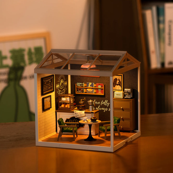 Cafe Miniature Kit completed product view