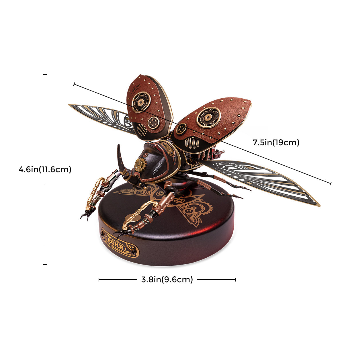 ROKR Rhinoceros Beetle Model Kit official product view 6