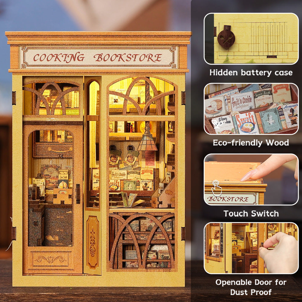 Cooking Bookstore Book Nook Kit official product view 6