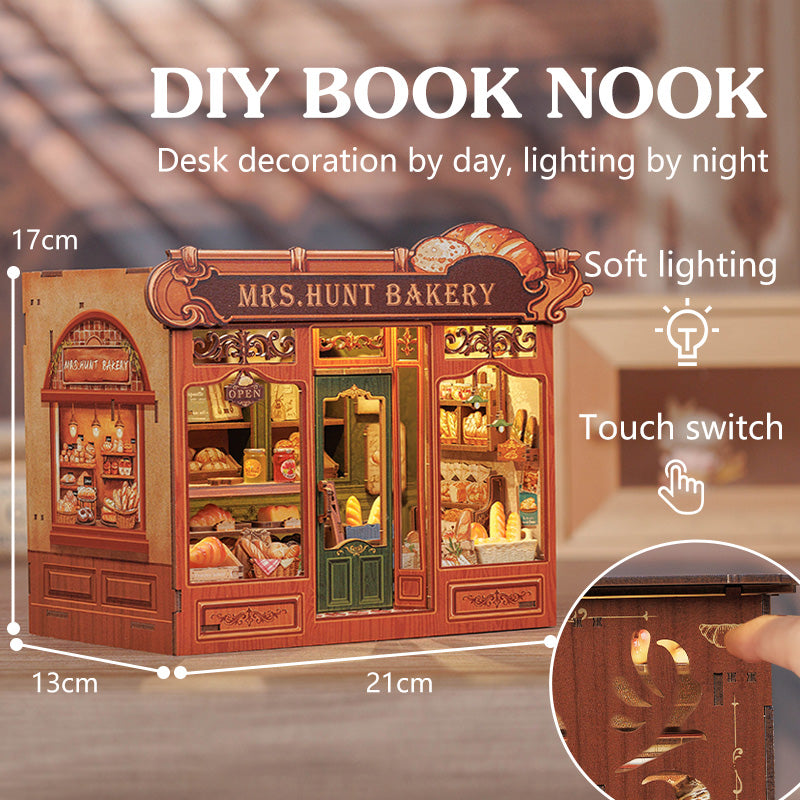 Mrs Hunt Bakery dimensions and touch lighting