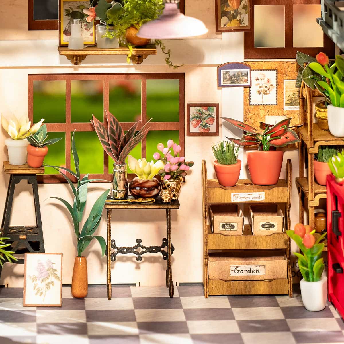 Emily's Flower Shop Miniature House Kit official detail view 5