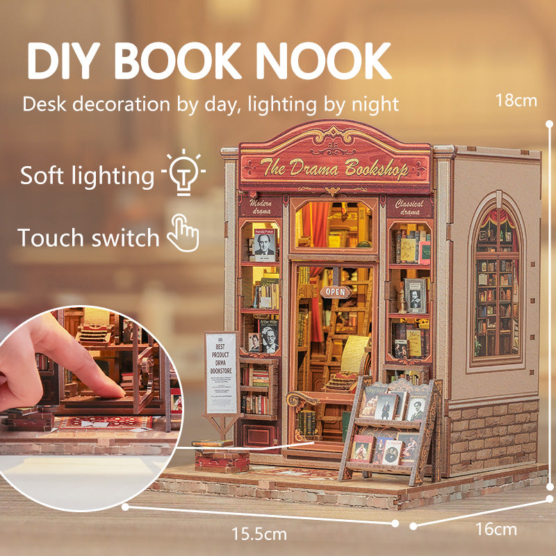 The Drama Bookshop Book Nook Kit official product view 5