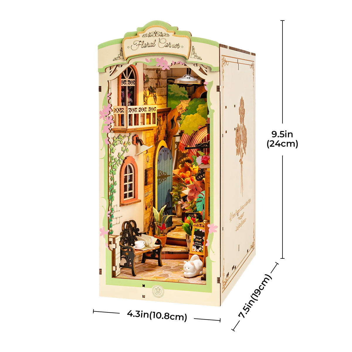 Floral Corner Book Nook Kit official detail view 6