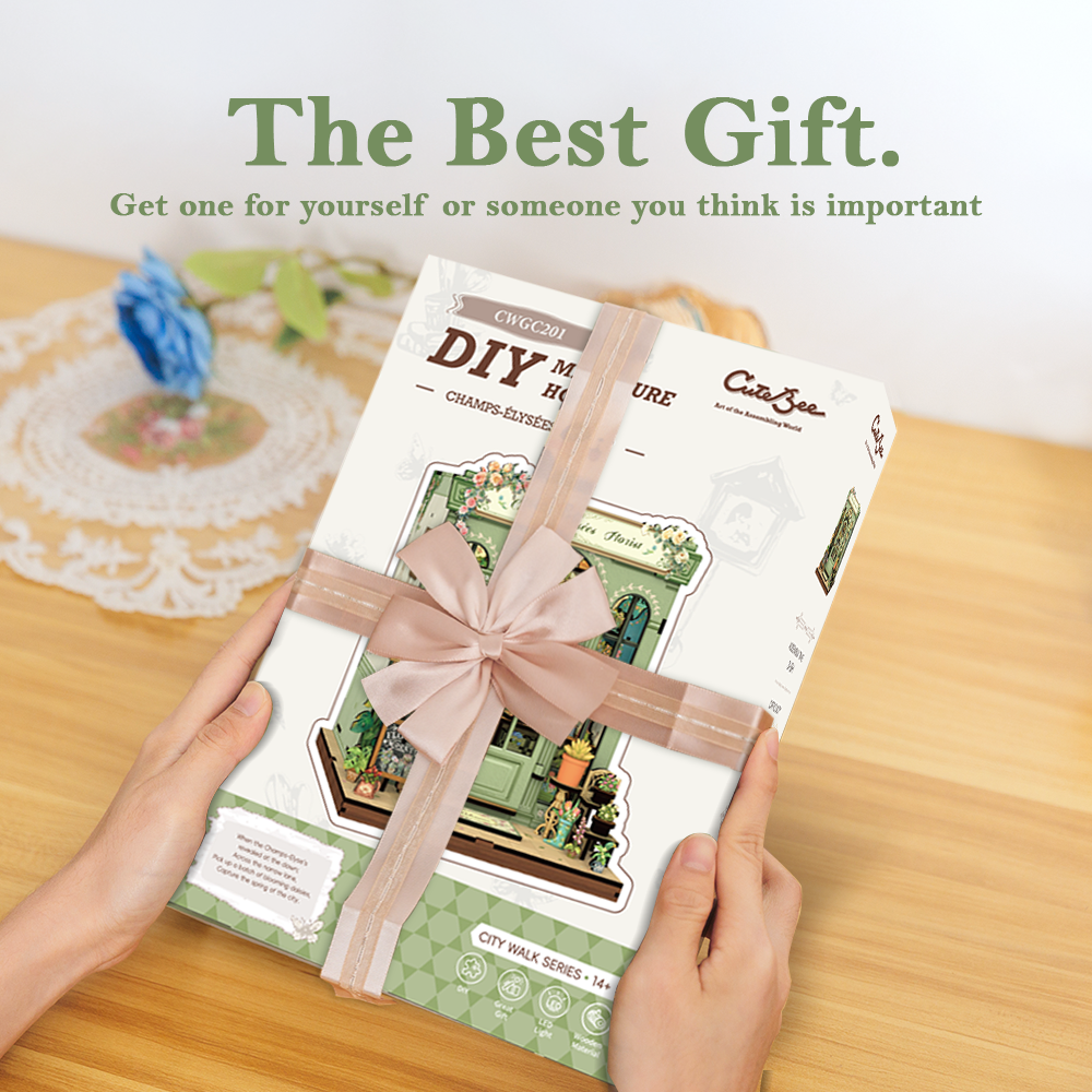 Champs-Élysées Florist Book Nook Kit official product view 14