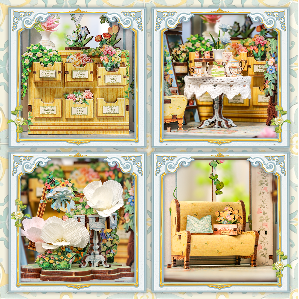 Windsor Flower House Miniature Kit official product view 5