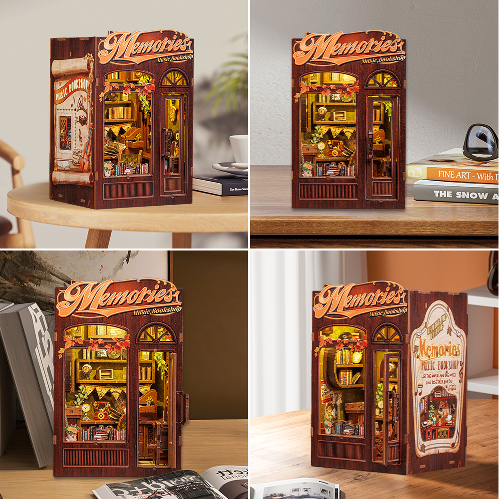Memories Music Bookshop Book Nook Kit official product view 9