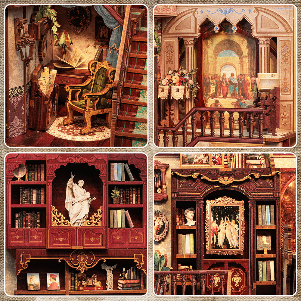Library of Wisdom Book Nook Kit official product view 6