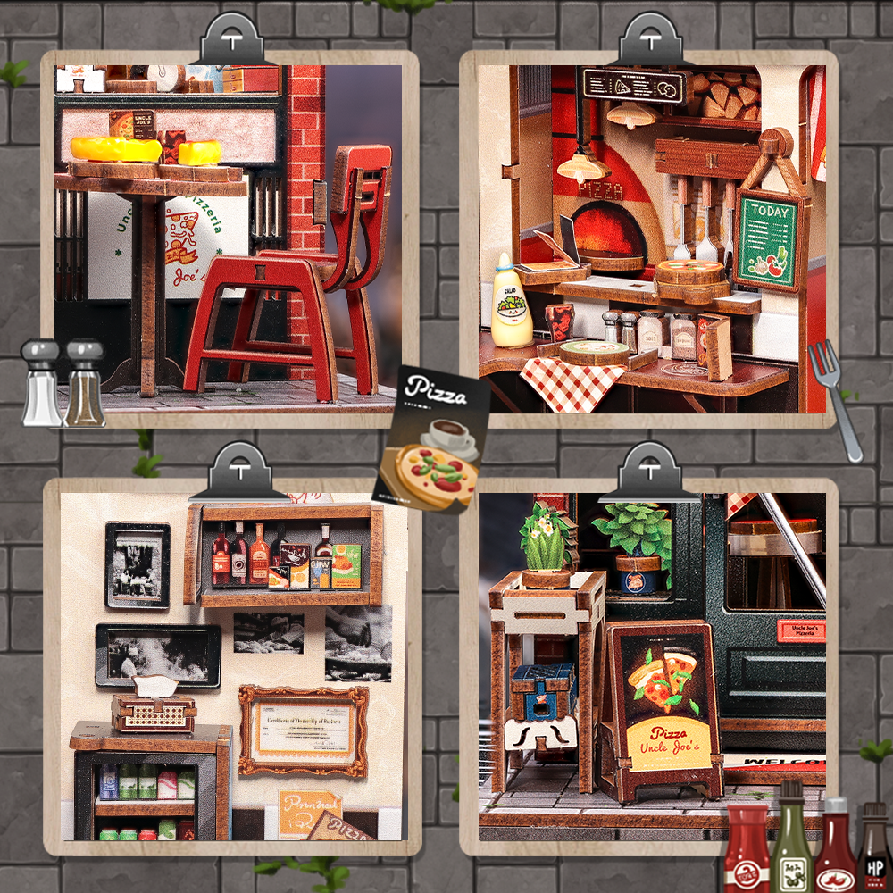 Uncle Joe's Pizzeria Miniature Kit official product view 6
