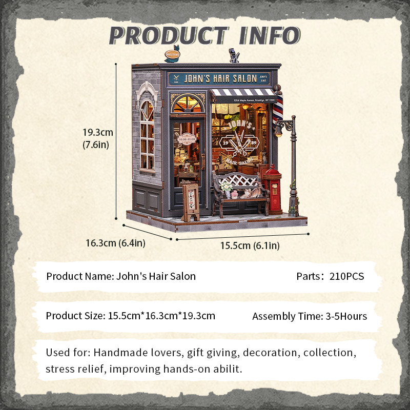 John's Hair Salon Miniature Kit official product view 8
