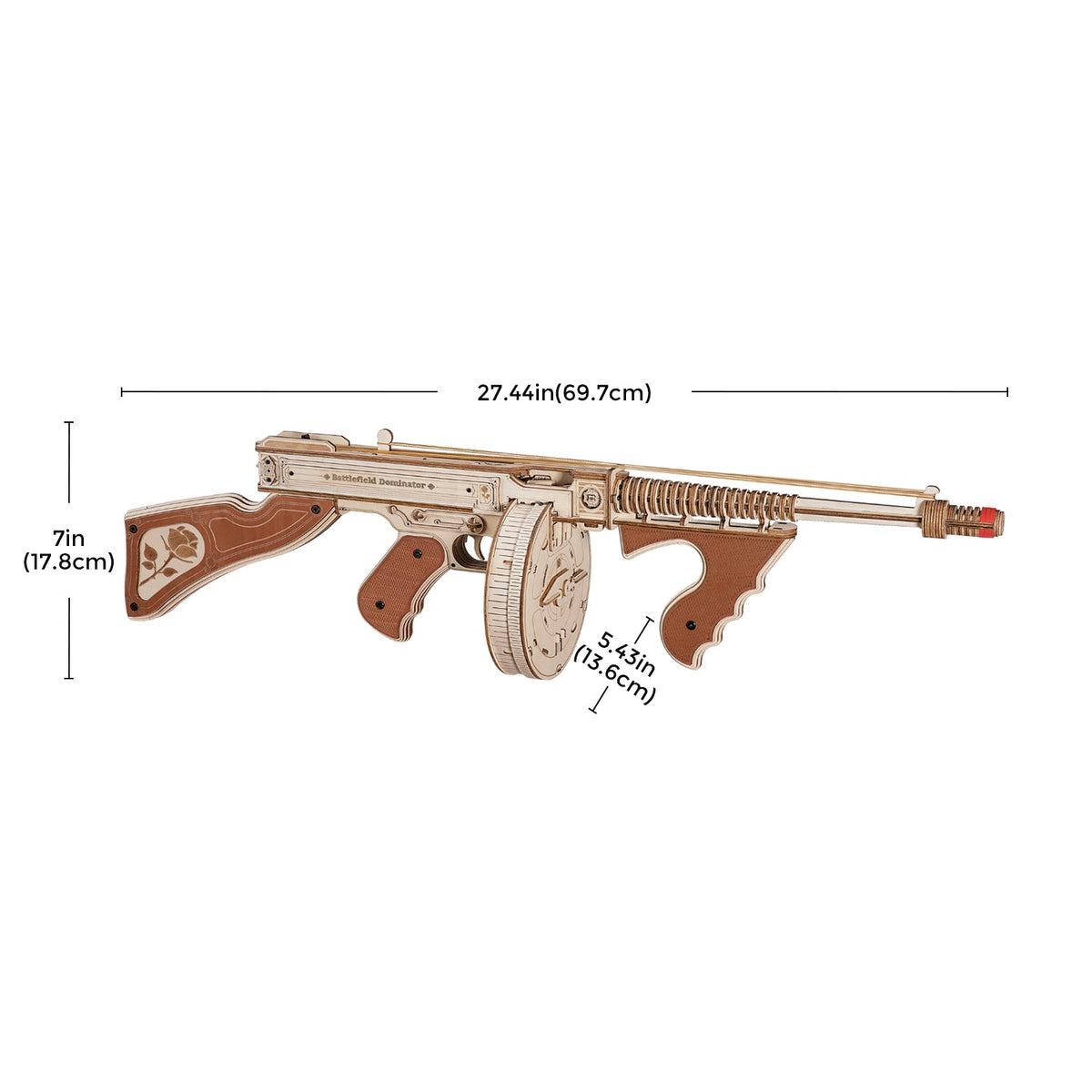 ROKR Submachine Gun Model Kit official product view 10