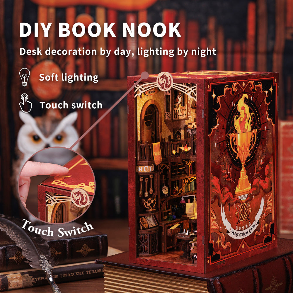 Flame Common Room Book Nook Kit official product view 6