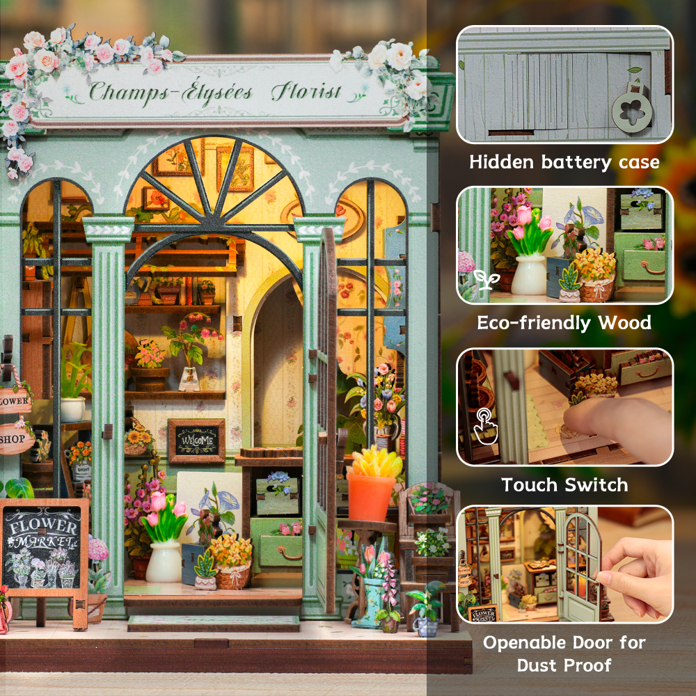Champs-Élysées Florist Book Nook Kit official product view 12