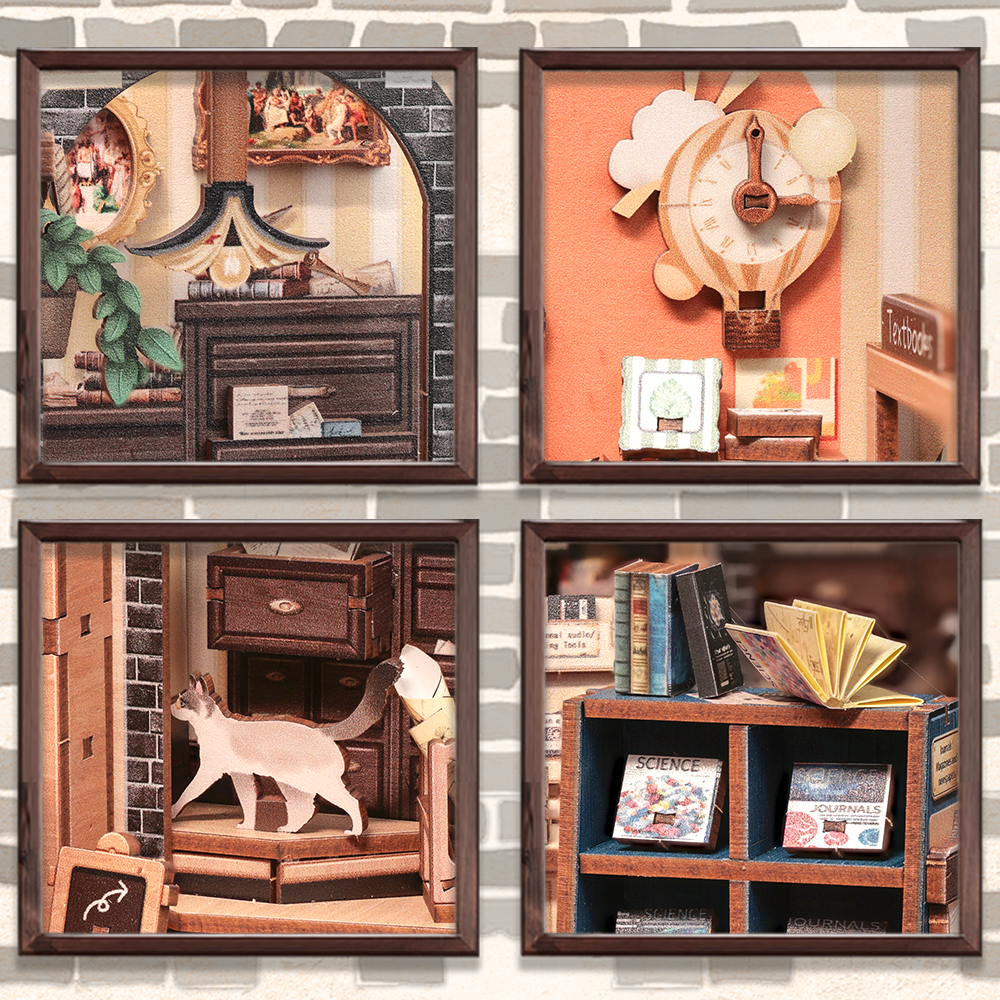 The Scholar's Bookstore Book Nook Kit official product view 10