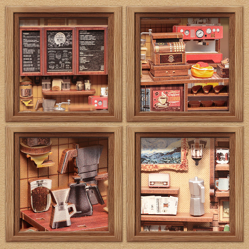 Corner Coffee Shop room and counter details