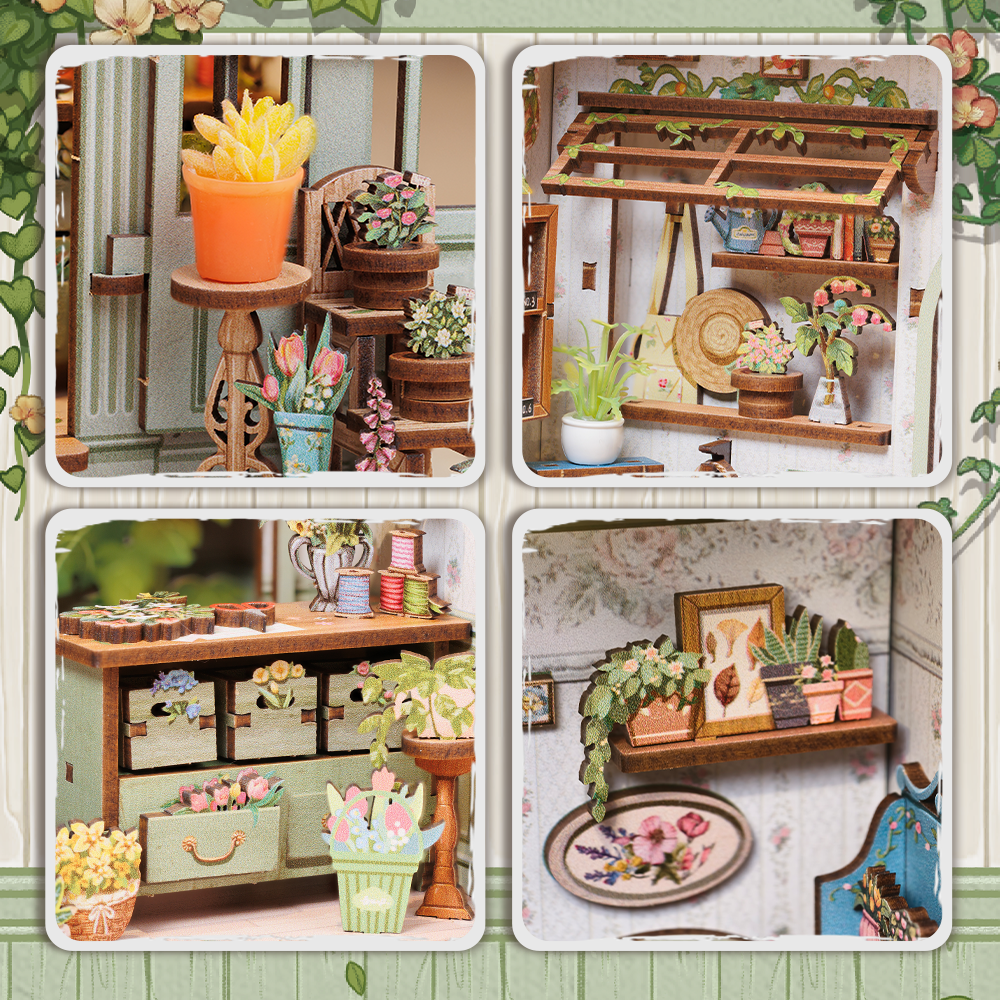 Champs-Élysées Florist Book Nook Kit official product view 8