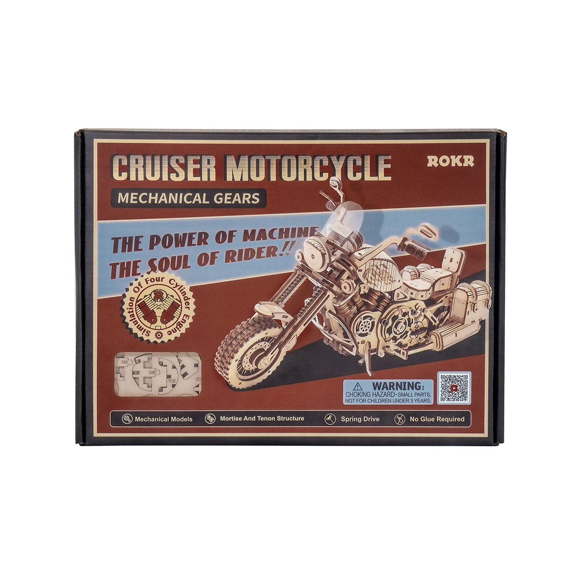 ROKR Cruiser Motorcycle Model Kit official product view 9