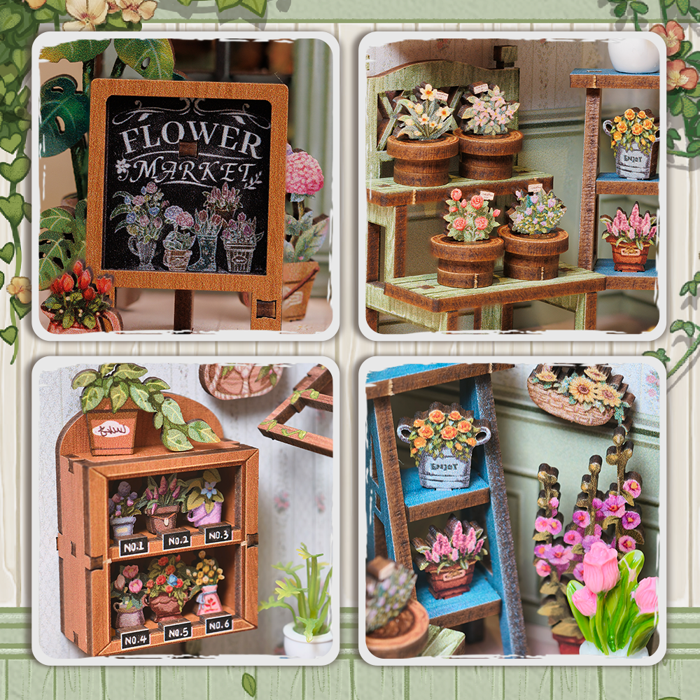 Champs-Élysées Florist Book Nook Kit official product view 9