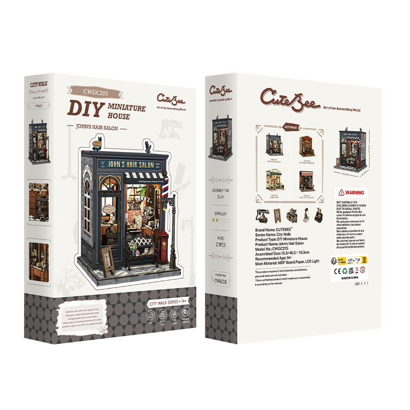 John's Hair Salon Miniature Kit official product view 9