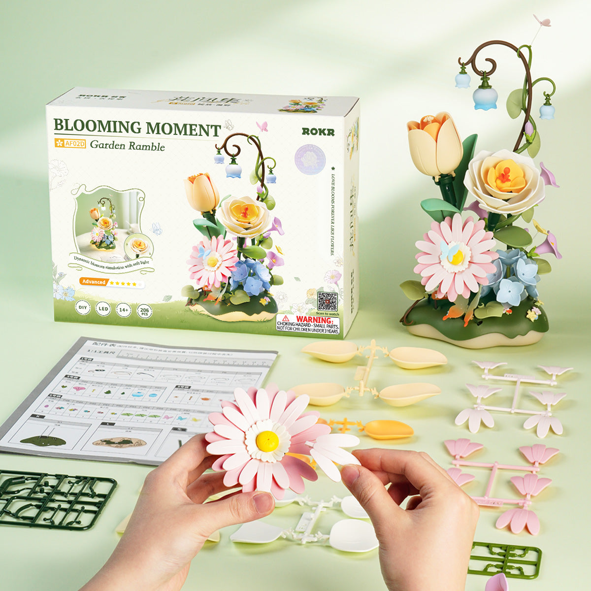 ROKR Garden Ramble Mechanical Flower Bouquet Kit official detail view 6