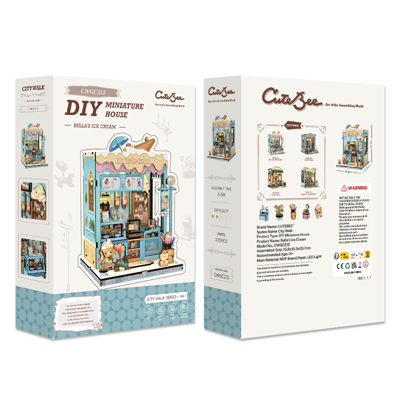 Bella's Ice Cream Miniature Kit official product view 10