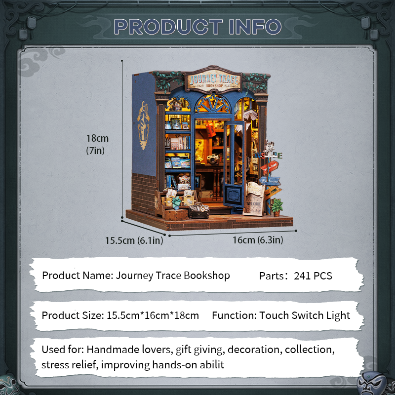 Journey Trace dimensions and product information