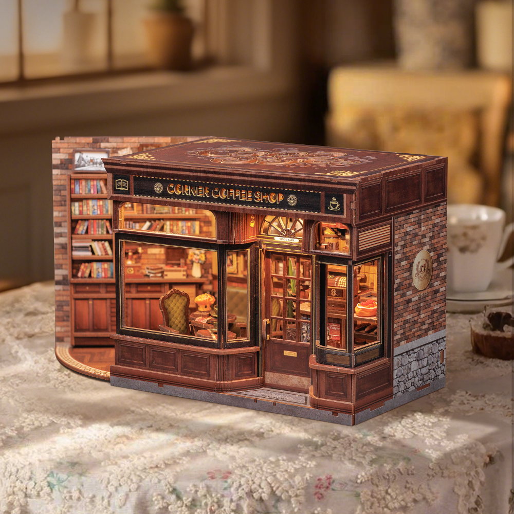 Completed Corner Coffee Shop miniature