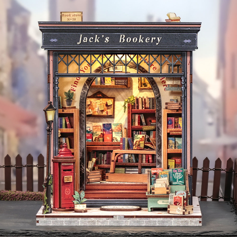 Jack's Bookery Miniature Kit completed product view