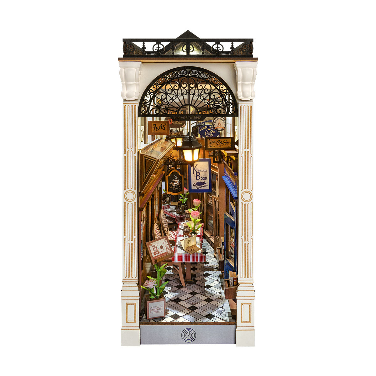 Arcade Dating Book Nook Kit completed product view