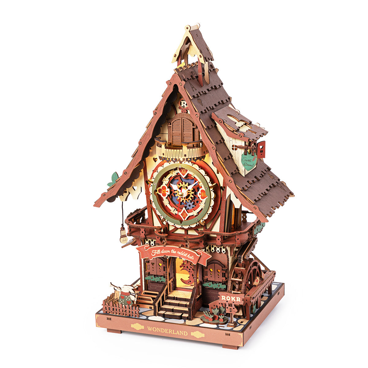 ROKR Colourful Cuckoo Clock Kit official product view 2