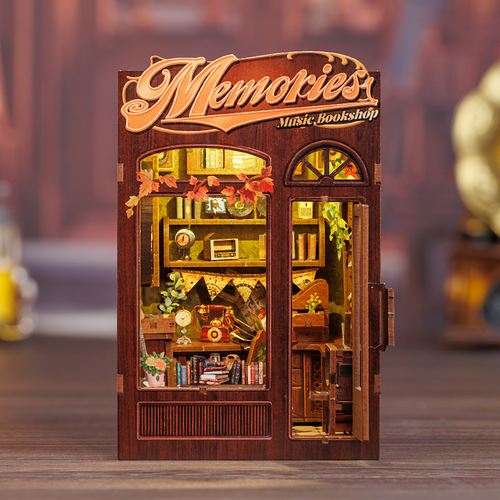 Memories Music Bookshop Book Nook Kit official product view 2
