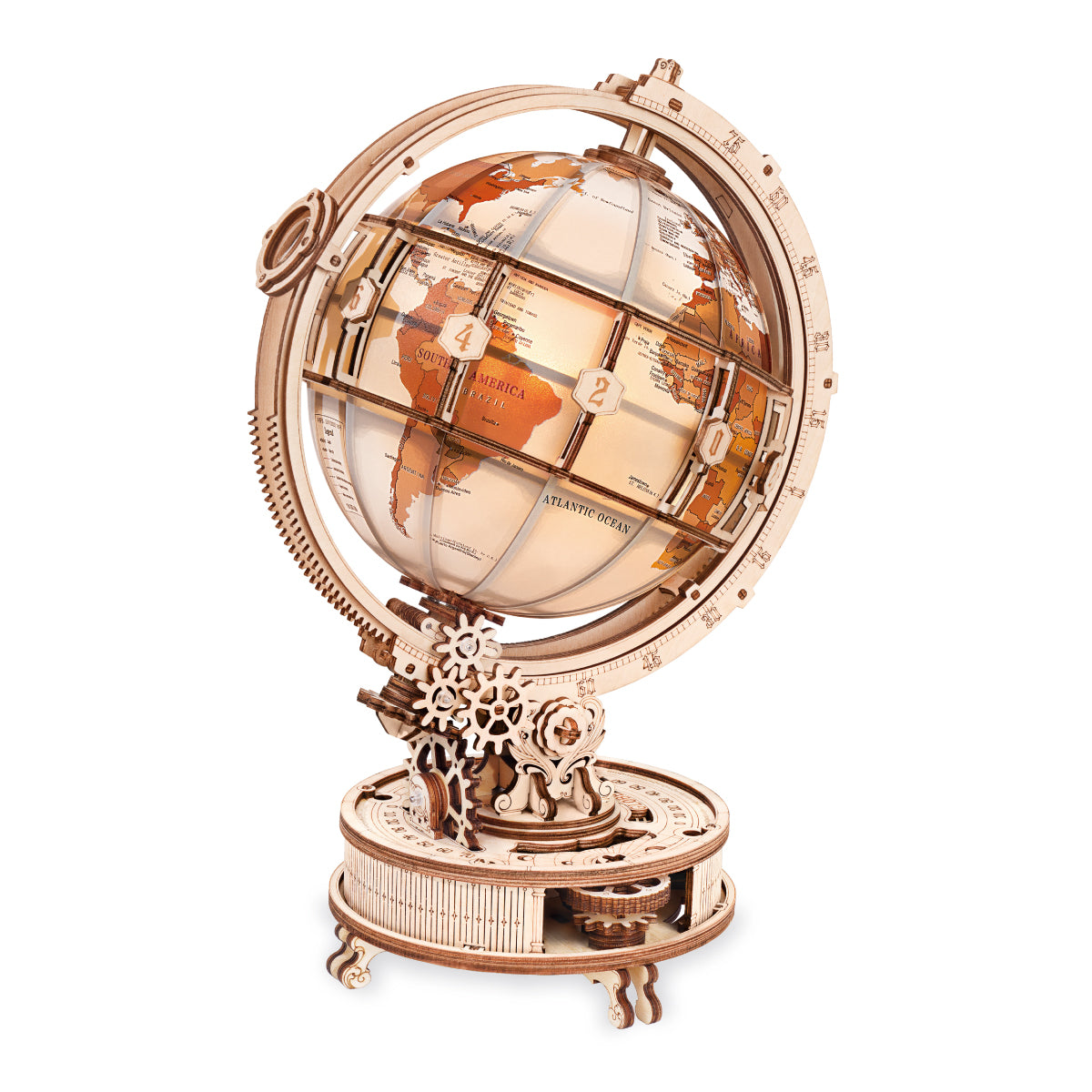 ROKR Luminous Globe Electric Model Kit completed product view