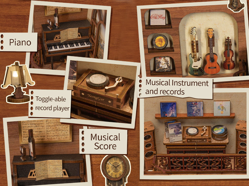 The Secret Rhythm Book Nook Kit official product view 12