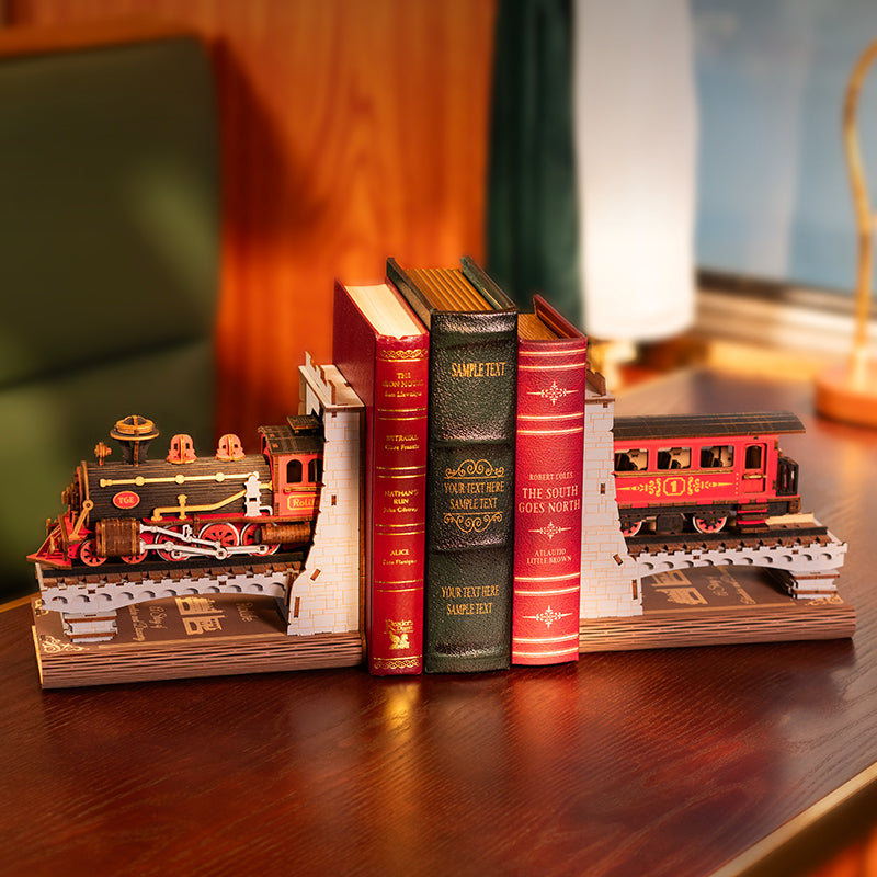 Century Train Book Nook Kit completed product view