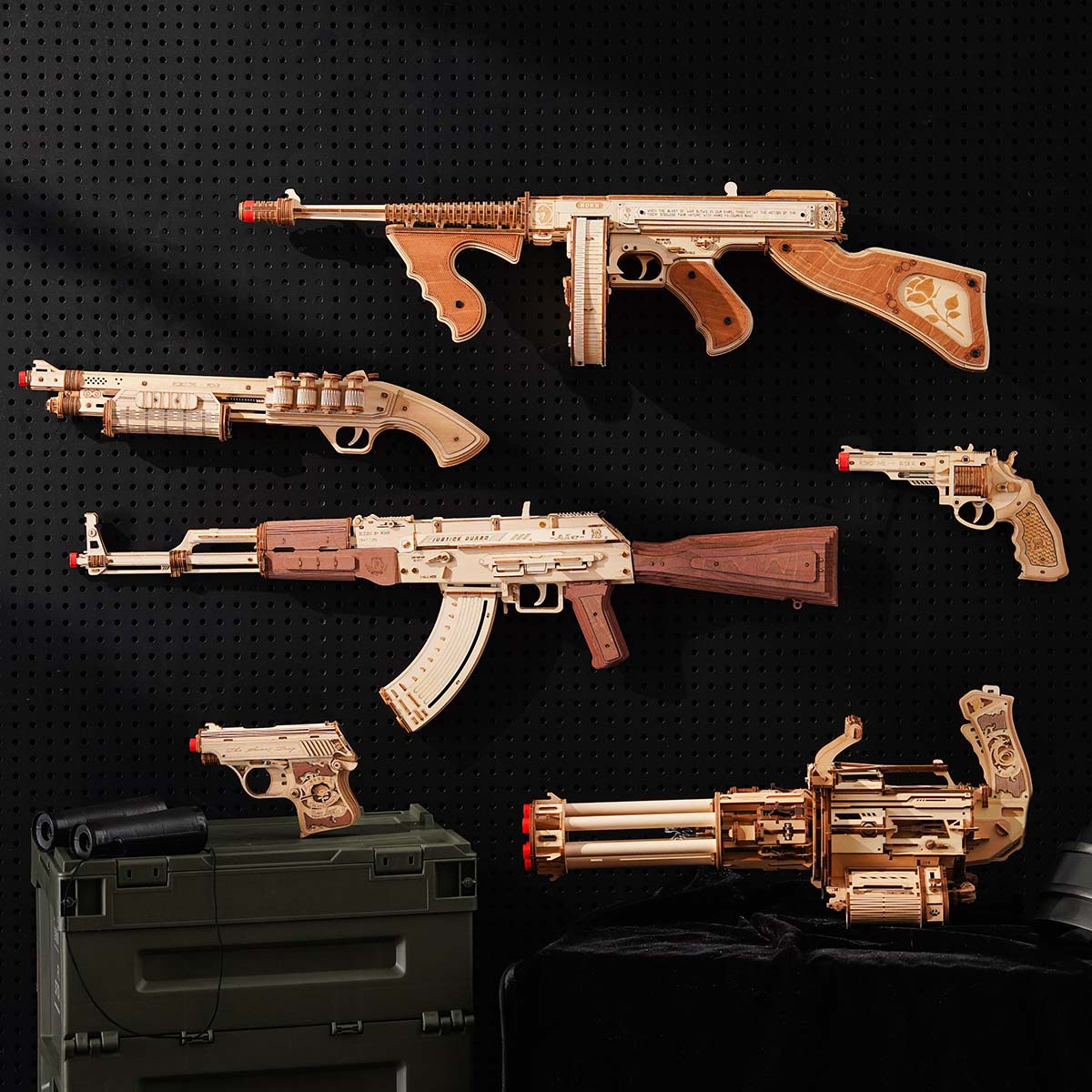 ROKR AK-47 Wooden Model Kit official product view 18