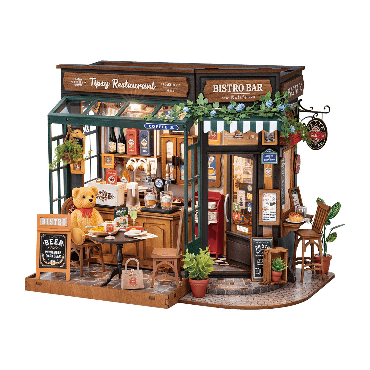 Tipsy Restaurant Miniature House Kit official product view 2
