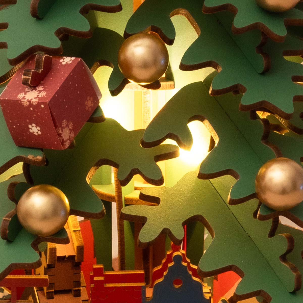 Rolife Christmas Melody Tree Music Box Kit official detail view 5