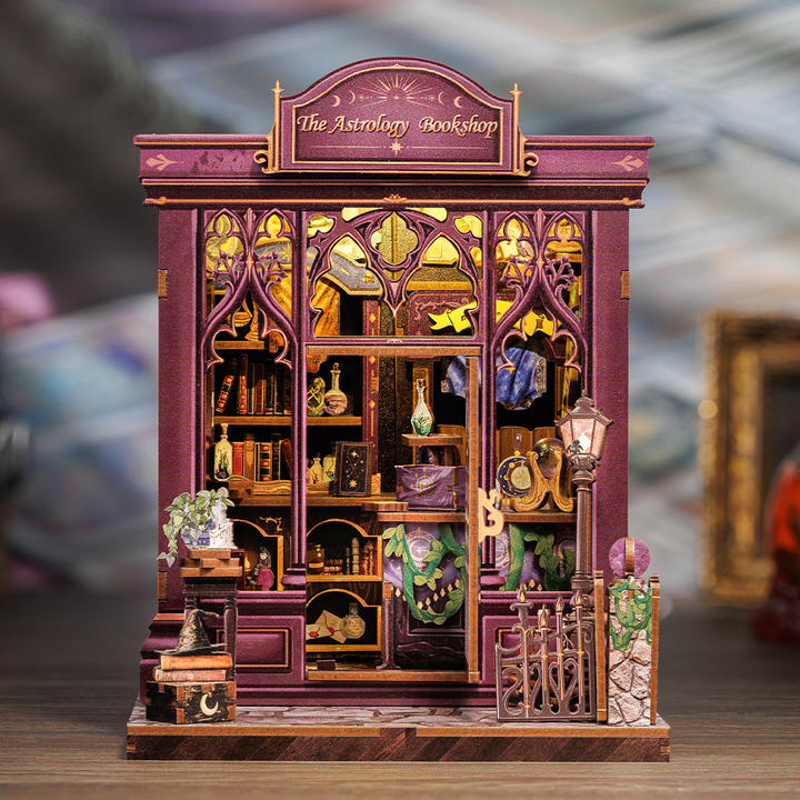 The Astrology Bookshop Book Nook Kit completed product view
