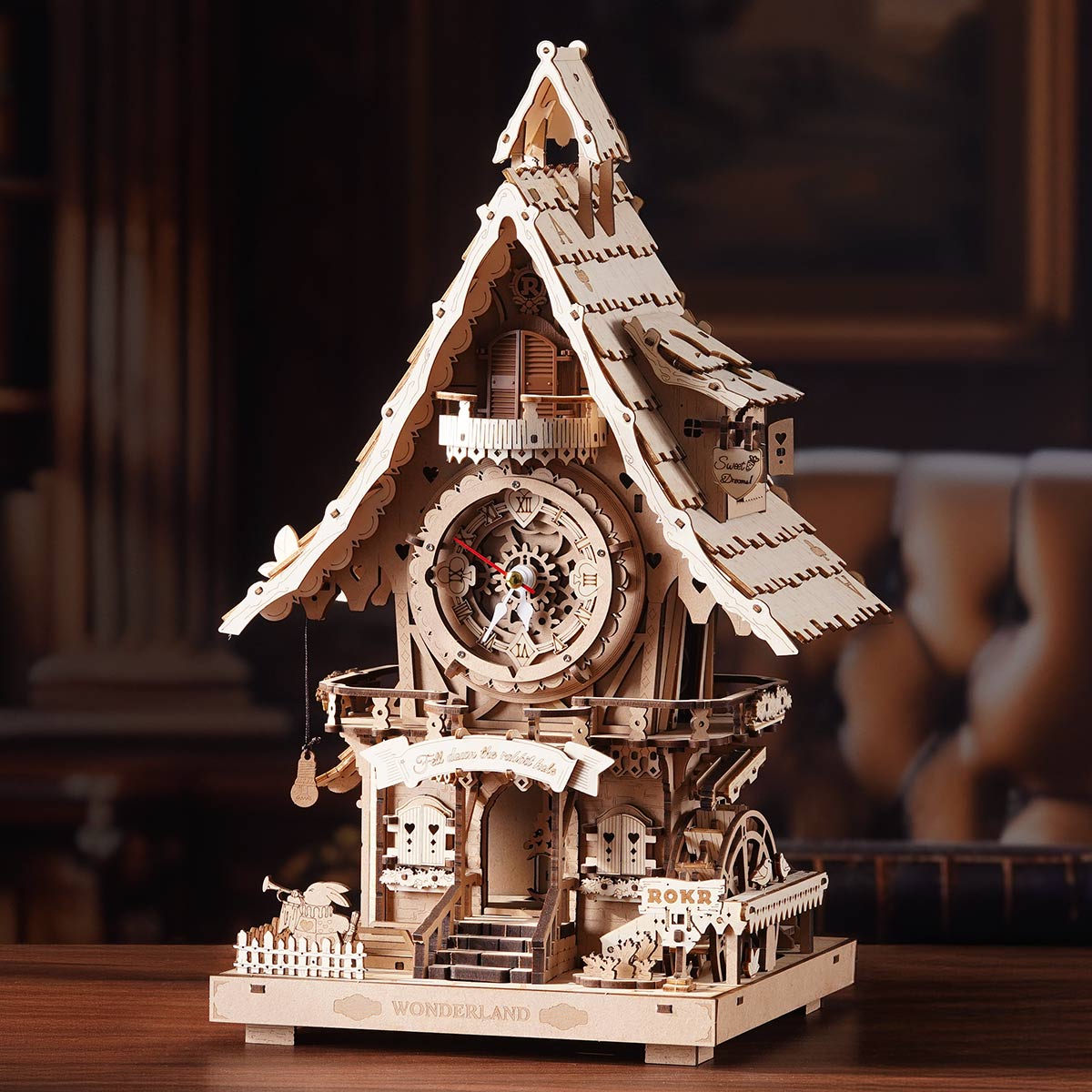 ROKR Colourful Cuckoo Clock Kit official product view 9