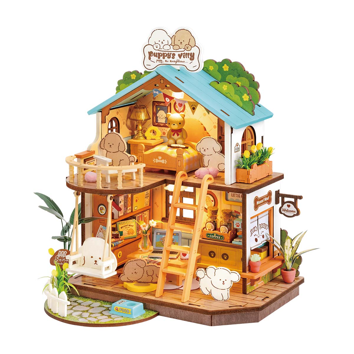 Puppy's Cozy Villa Miniature Kit official product view 2